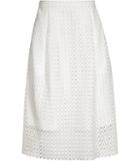 Reiss Thea - Womens Lace Midi Skirt In White, Size 4