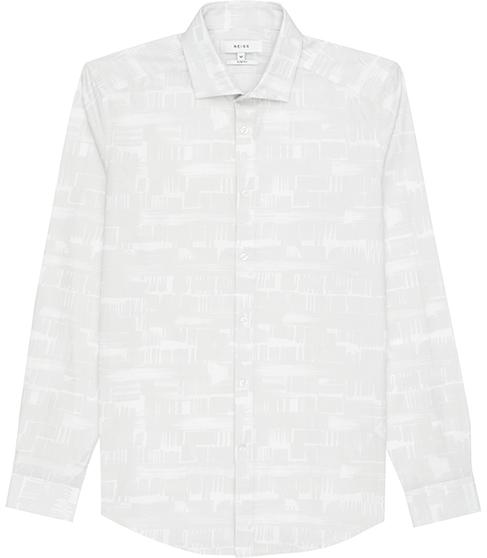 Reiss Striker Tonal Print Shirt