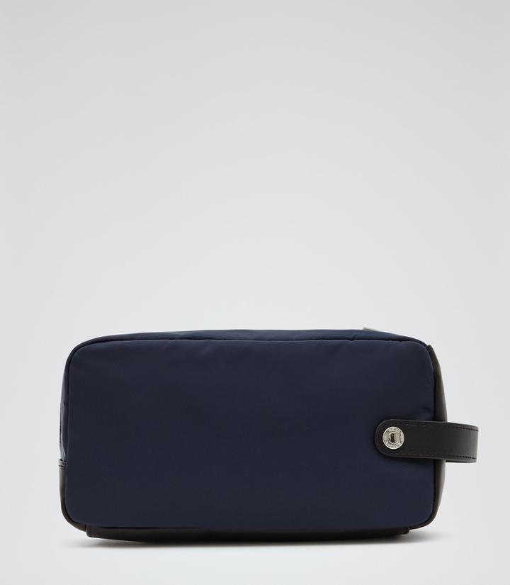 Reiss Winston - Contrast Wash Bag In Blue, Mens