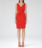 Reiss Alessandra - Womens Tailored Dress In Orange, Size 4