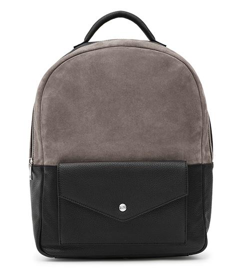 Reiss Bolton Suede And Leather Backpack