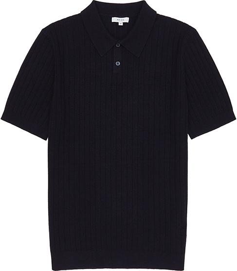 Reiss Chapel Ribbed Polo Shirt