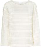 Reiss Mandy - Pleat-detail Long-sleeved Top In White, Womens, Size Xs
