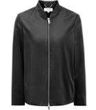 Reiss Beau - Womens Cropped Leather Jacket In Black, Size Xs