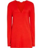 Reiss Harlow - Womens Rib-detail Jumper In Orange, Size Xs