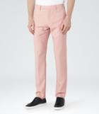 Reiss Ringo T - Slim Wool Trousers In Pink, Mens, Size 30