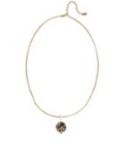 Reiss Cato - Womens Circular Pendant Necklace With Crystals From Swarovski In Yellow, Size One Size
