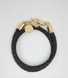 Reiss Toucan - Womens Leather And Metal Bracelet In Black