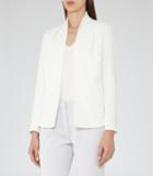 Reiss Sancia - Womens Open-front Jacket In White, Size 4