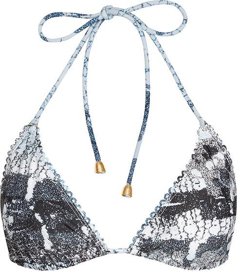 Reiss Fiora Print T Printed Bikini Top