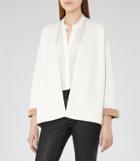 Reiss Casey - Open-front Cardigan In White, Womens, Size Xs