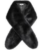 Reiss Laska - Womens Faux-fur Scarf In Grey, Size One Size
