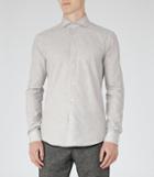 Reiss Figo - Mens Spread Collar Shirt In Grey, Size S