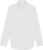 Reiss Spur - Mens Grid Check Shirt In White, Size M
