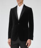 Reiss Maximus - Mens Velvet Blazer In Black, Size 36