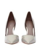 Reiss Dione Patent - Womens Curved Point-toe Shoes In Grey, Size 3