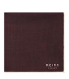Reiss Wasp - Mens Wool Pocket Square In Red, Size One Size