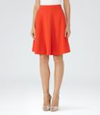 Reiss Hannah - Womens A-line Mini Skirt In Red, Size 4