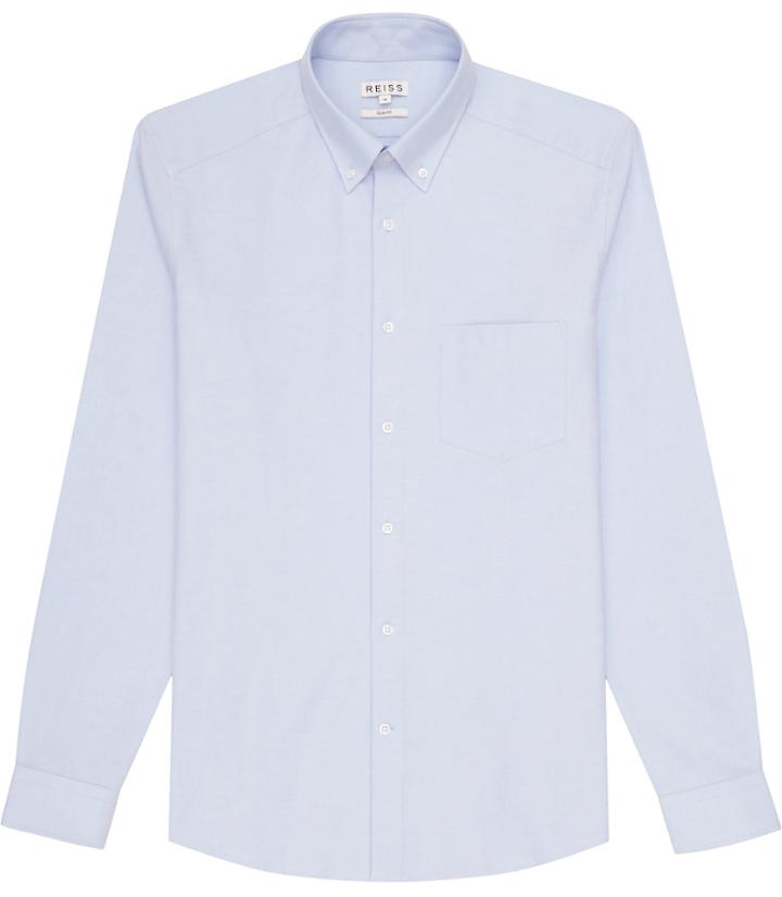 Reiss Aintree - Mens Cotton Oxford Shirt In Blue, Size S