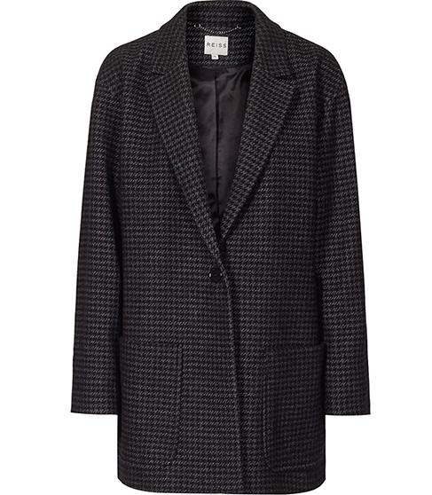Reiss Lene Lightweight Checked Coat