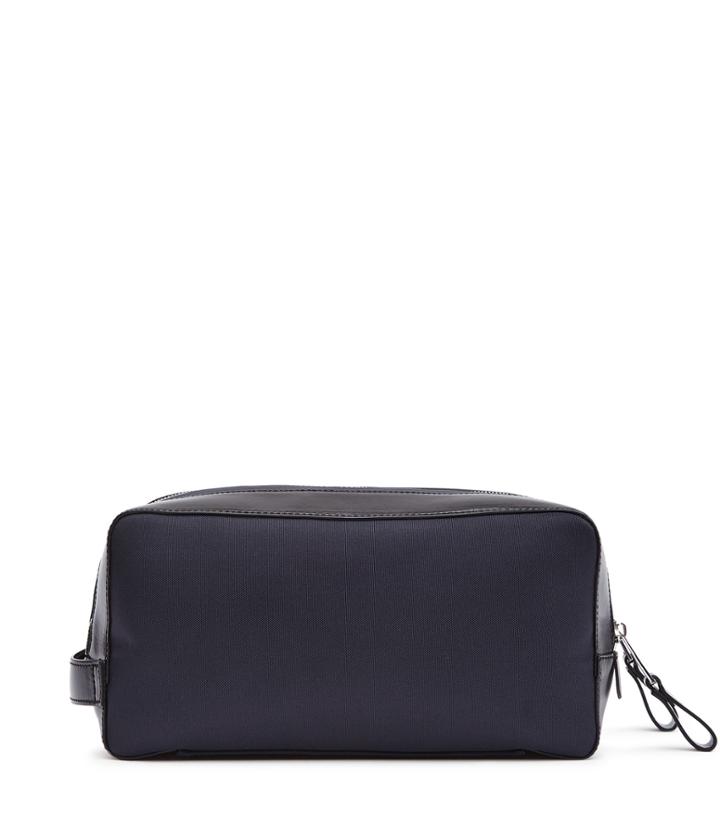Reiss Welmont - Mens Double Zip Wash Bag In Black