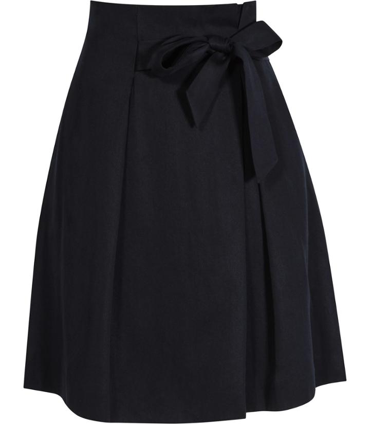 Reiss Beck - Womens Belted Skirt In Blue, Size 14