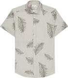 Reiss Feather Printed Short Sleeve Shirt