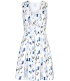 Reiss Anabella - Womens Printed Fit And Flare Dress In Blue, Size 4