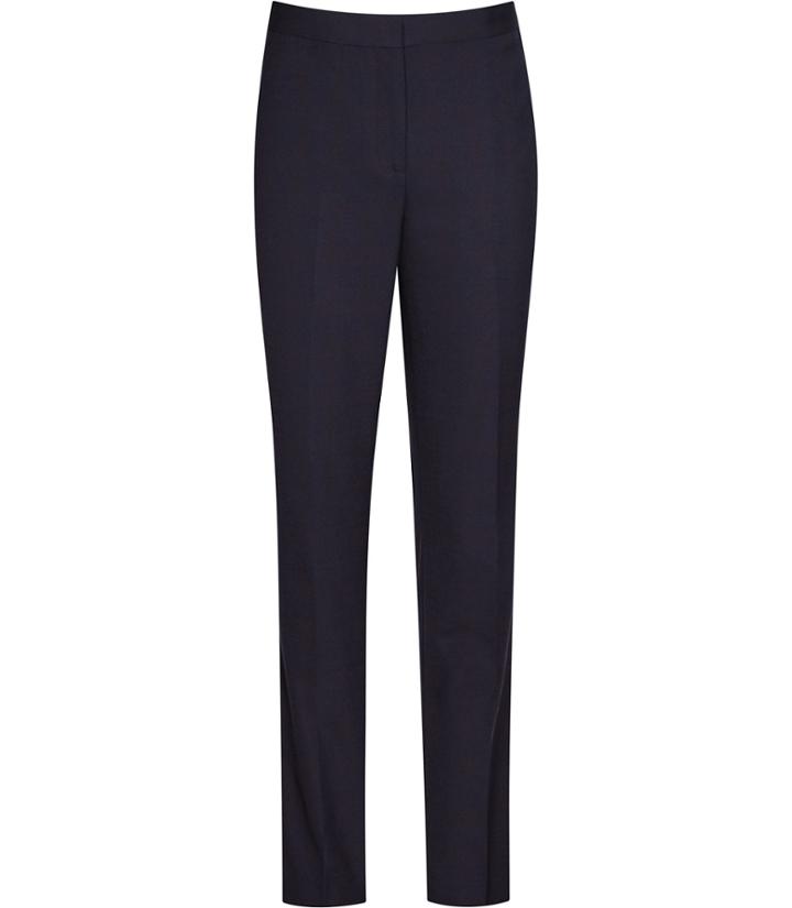Reiss Tyra Trouser - Womens Slim-leg Trousers In Blue, Size 4
