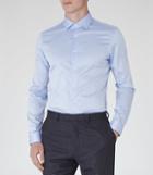 Reiss Steer - Mens Slim-fit Shirt In Blue, Size Xl