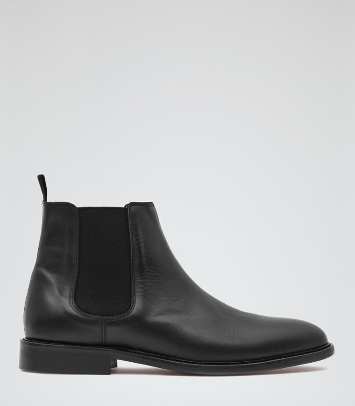 Reiss Tenor - Mens Chelsea Boots In Black, Size 8