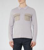 Reiss Diero - Contrast Pocket Cardigan In Grey, Mens, Size S