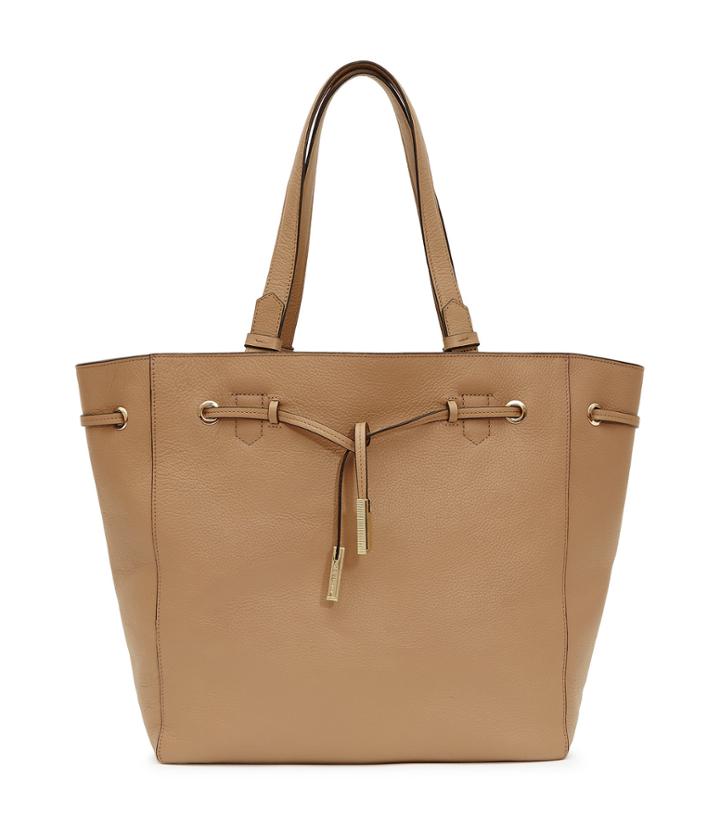 Reiss Enza - Womens Large Leather Shopper In Brown, Size One Size
