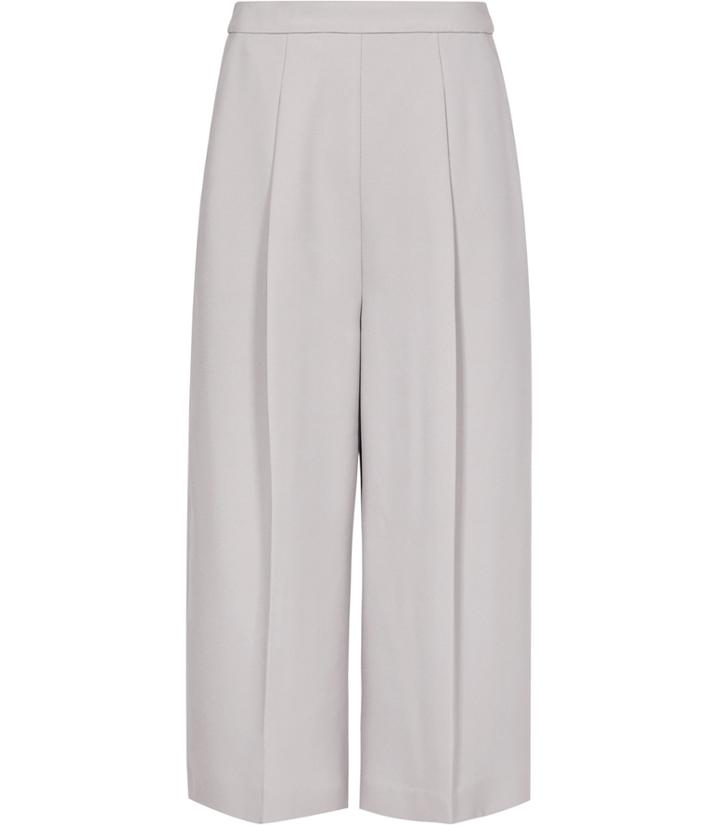Reiss Cally - Womens Wide-leg Culottes In Grey, Size 4