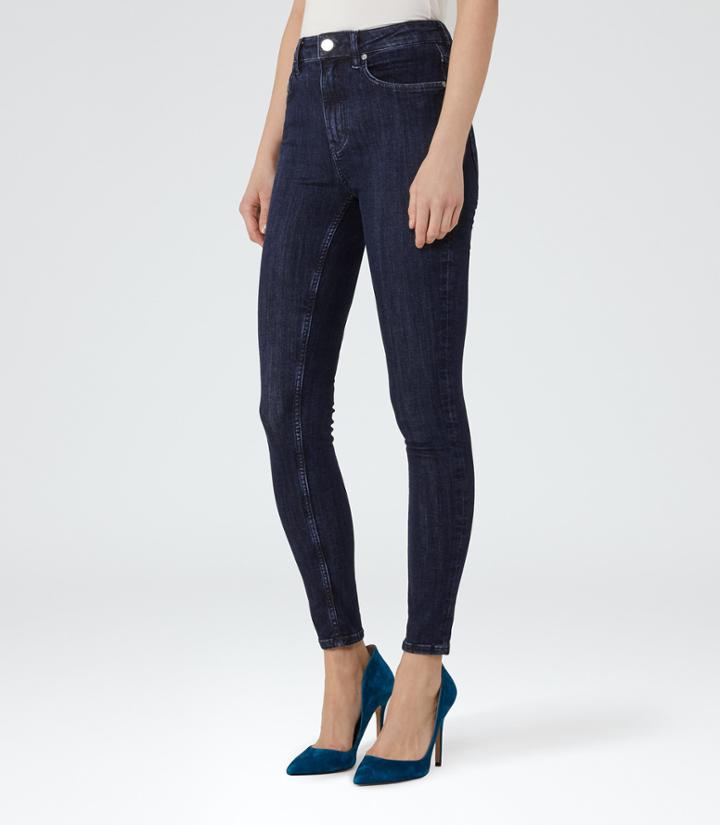 Reiss Helvin - High-rise Skinny Jeans In Blue, Womens, Size 25