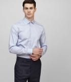 Reiss Osvaldo - Slim Fine Stripe Shirt In Blue, Mens, Size Xs