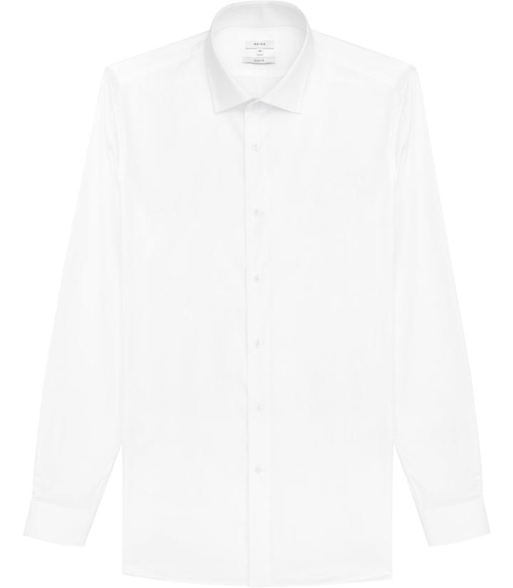 Reiss Steer - Mens Slim-fit Shirt In White, Size Xs