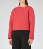 Reiss Gaia - Neoprene Sweatshirt In Red, Womens, Size S