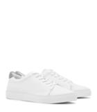 Reiss Don - Mens Leather Lace-up Sneakers In White, Size 10