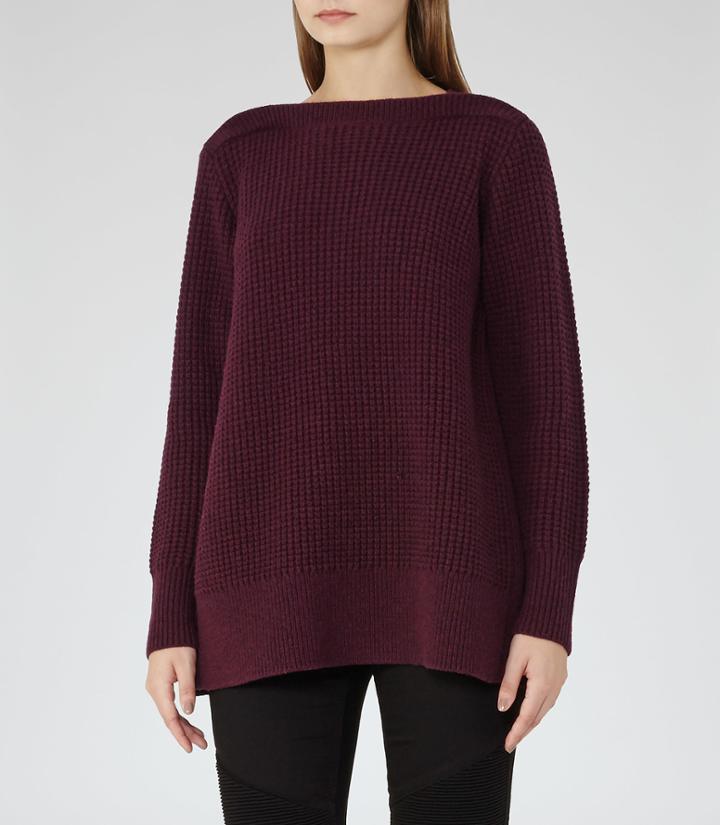 Reiss Palmira - Womens Cross-back Jumper In Red, Size Xs