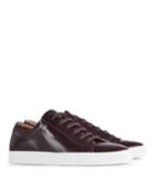 Reiss Darren - Leather Sneakers In Red, Mens, Size 8