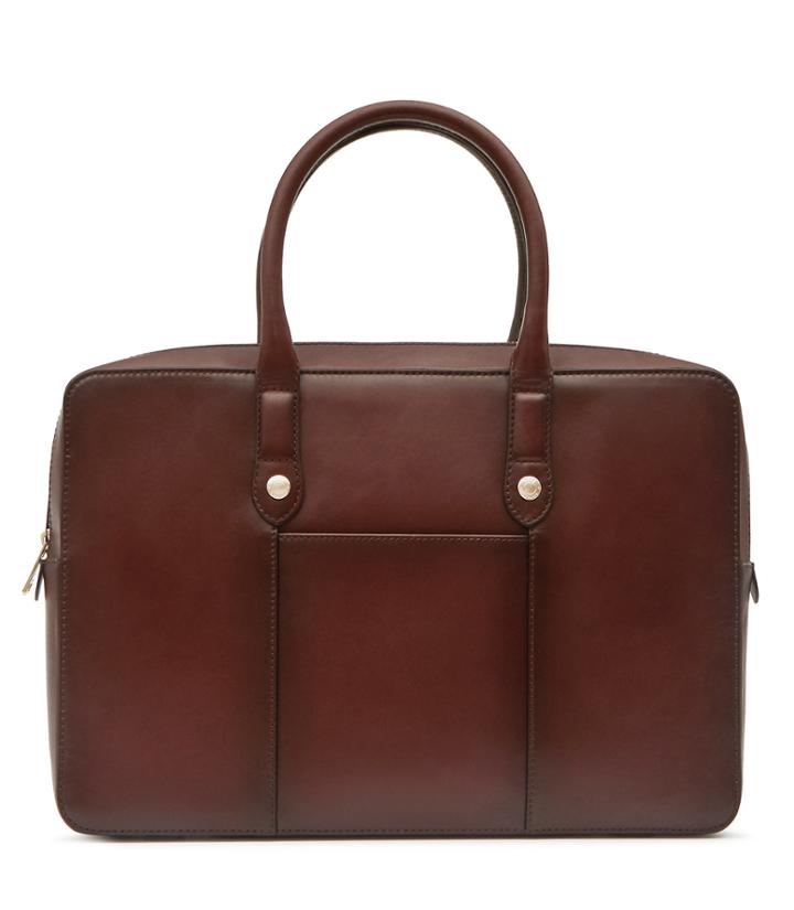Reiss Louis - Mens Leather Briefcase In Red, Size One Size