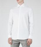 Reiss Cole - Mens Sketch Check Shirt In White, Size M