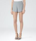 Reiss Blina - Tailored Shorts In Grey, Womens, Size 2