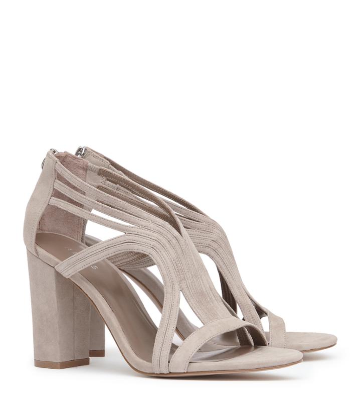 Reiss Karli - Womens Suede Cut-out Shoes In Brown, Size 3