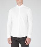 Reiss Trixie - Mens Pique Cotton Shirt In White, Size S