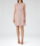 Reiss Charlotte - Smocking-detail Dress In Pink, Womens, Size 0