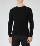 Reiss Tribe - Mens Crew-neck Jumper In Black, Size S