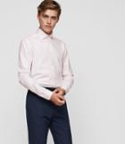 Reiss Salasi - Striped Cotton Shirt In Pink, Mens, Size Xs