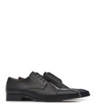 Reiss Finley - Mens Toe Cap Derby Shoes In Black, Size 9